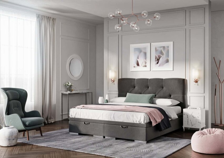 Gepolstertes Bett Flavia