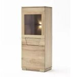 Witryna I niska z oświetleniem - kolekcja Hatillo firmy Zakor