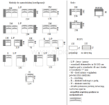 ㅤCarolina nowoczesny duży narożnik w kształcie U - 54