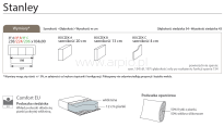 Sofa Stanley MTI Furninova - wymiary i dane techniczne