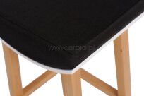 Stołek barowy Toni czarny - 2