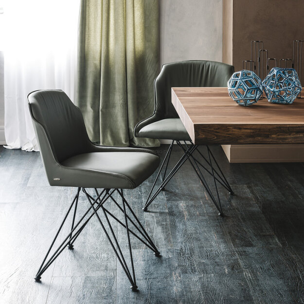 Krzesło Flamina Cattelan Italia - nowoczesne, obrotowe, z opcjonalnymi podłokietnikami