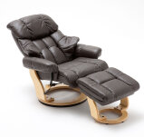 Relaxessel Calgary mit relaxfunktion Leder braun - 3