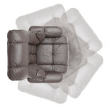 Relaxessel Calgary mit relaxfunktion Leder braun - 6