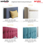 Łóżko kontynentalne Sembella Royal - zagłowia