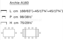 Stół  Archie-A160 firmy DOMITALIA - 3