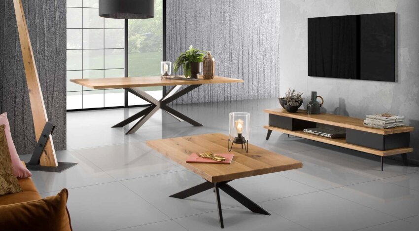 Prime ausziehbarer Eichentisch