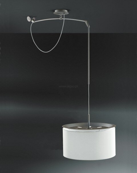 Lampa Finger Mov klosz biały, śr. 45 cm