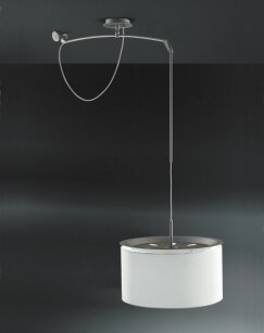 Lampa Finger Mov klosz biały, śr. 45 cm