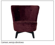 Fotel Carmen MTI Furninova - wersja obrotowa