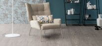 Fotel Nikos firmy Bonaldo - szczególnie wygodny dzięki miękkiemu wypełnieniu i ergonomicznej poduszce, tapicerka w skórze lub tkaninie