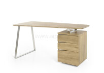 Tori biurko z kontenerkiem 3 szuflady okleina - 2