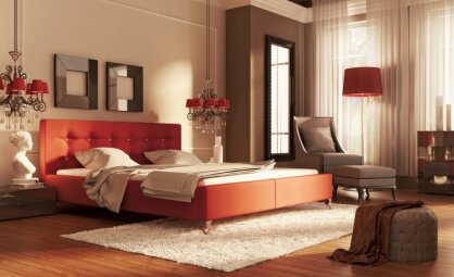 Upholstered bed Viola