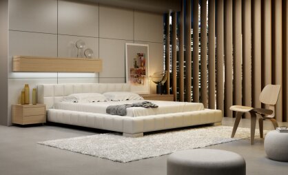 Upholstered bed Nicolo