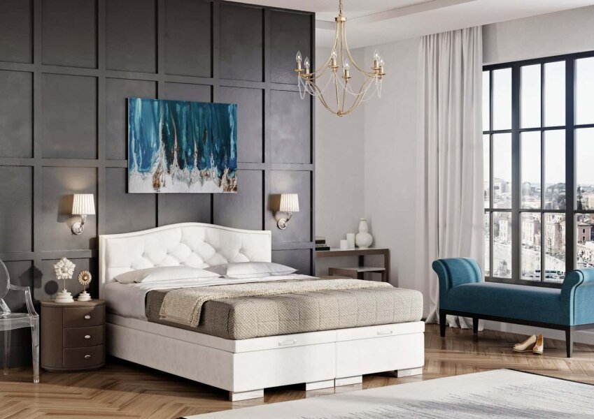 Łóżko Tapicerowane Carlotta