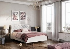 Upholstered bed Camilla S