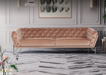 Salon w stylu glamour